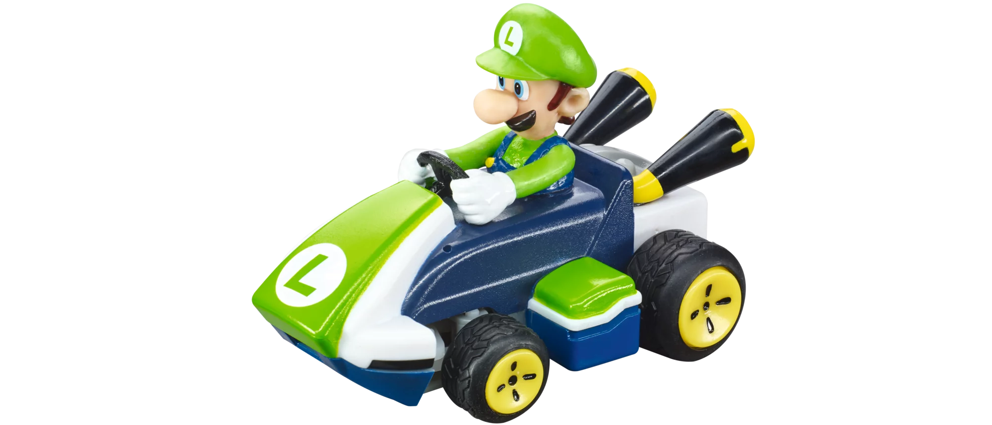 carrera-mario-kart-mini-rc-luigi-2-4-ghz-fernauto-paperbox image 1
