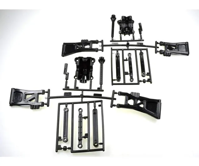 tamiya-tt02b-c-teile-querlenker-karosserie-halter-schwarz-ersatz image 1