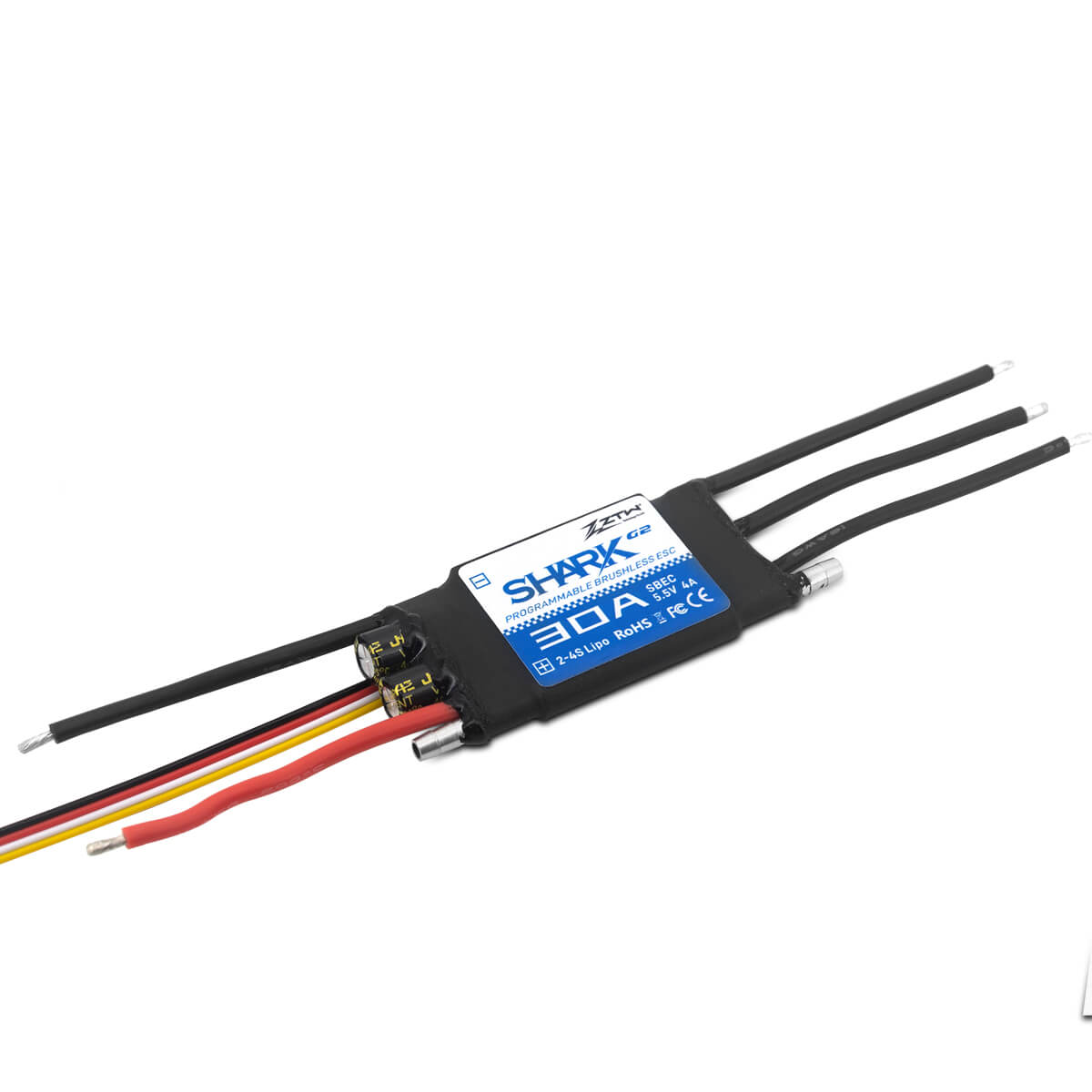 ztw-shark-g2-30a-bootsregler-2-4s-wasserdicht-ohne-stecker image 3