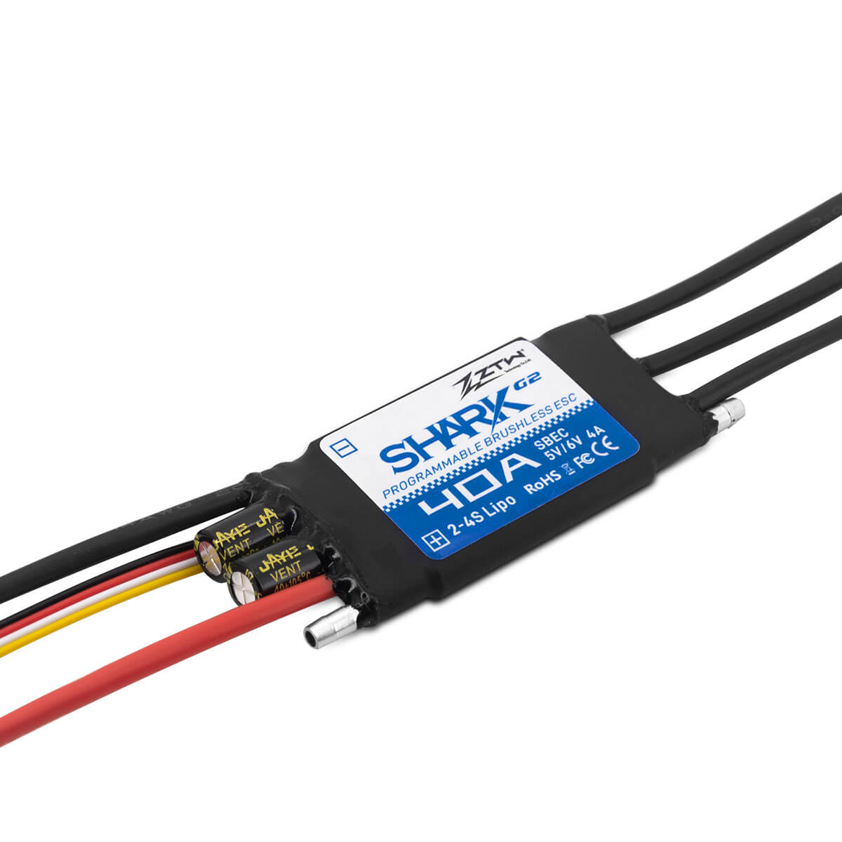 ztw-shark-g2-40a-bootsregler-2-4s-sbec-wasserdicht image 1
