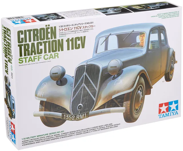 tamiya-300035301-citroen-traction-modellbausatz-1-35-silber image 1