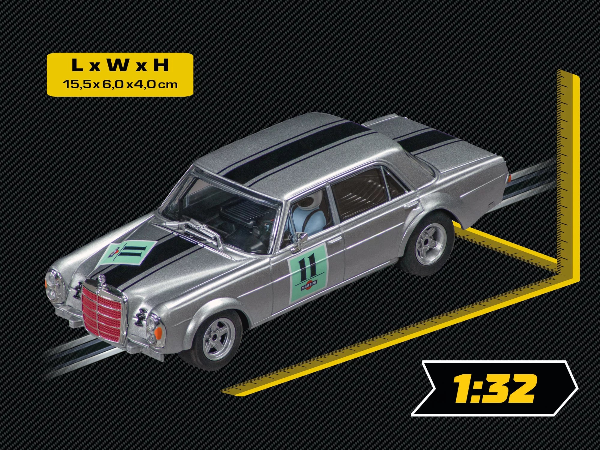 carrera-evolution-mercedes-300-sel-slotcar-no-11-1-32 image 2