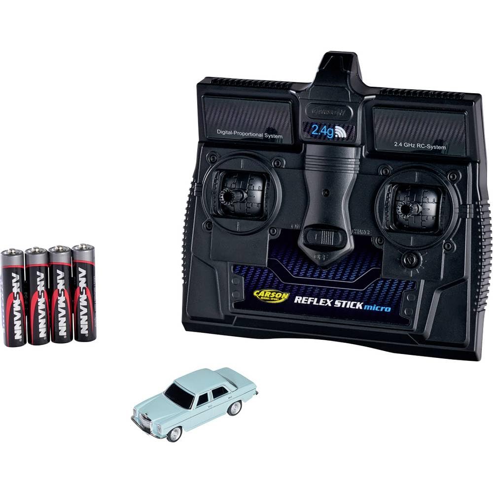 carson-m-b-200-8-1-87-rc-auto-h0-blau-rtr-mit-led image 1
