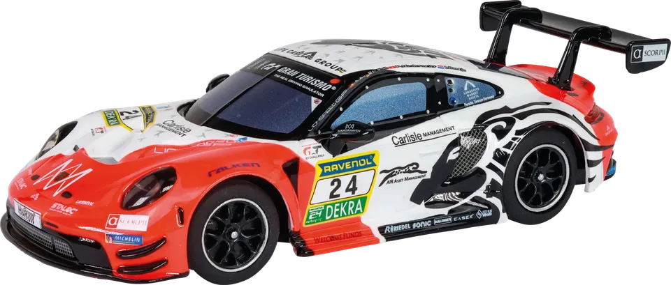 carrera-hybrid-porsche-911-gt3-r-lionspeed-no-24-rc-auto-1-50 image 1