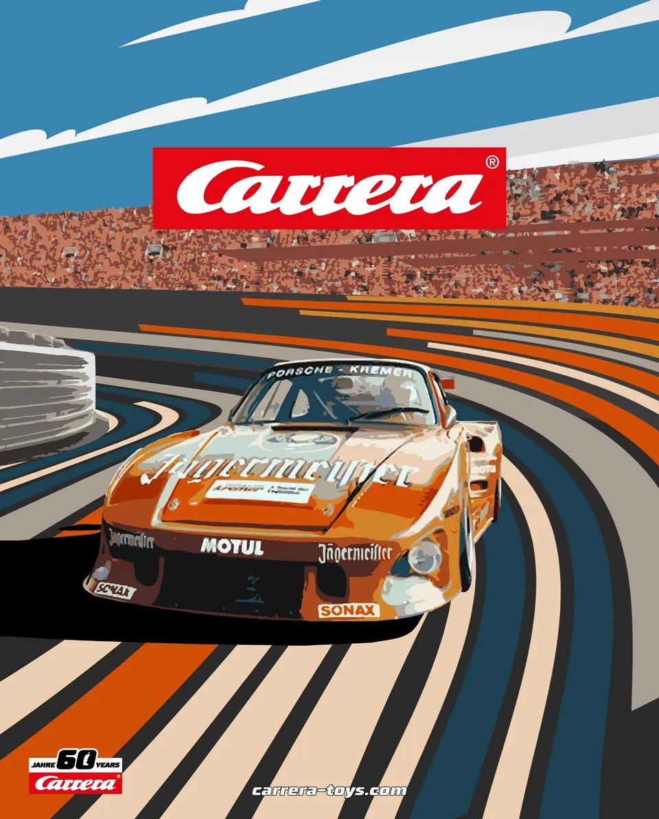 carrera-60-jahre-retro-blechschild-motiv-5-metallschild-deko image 1