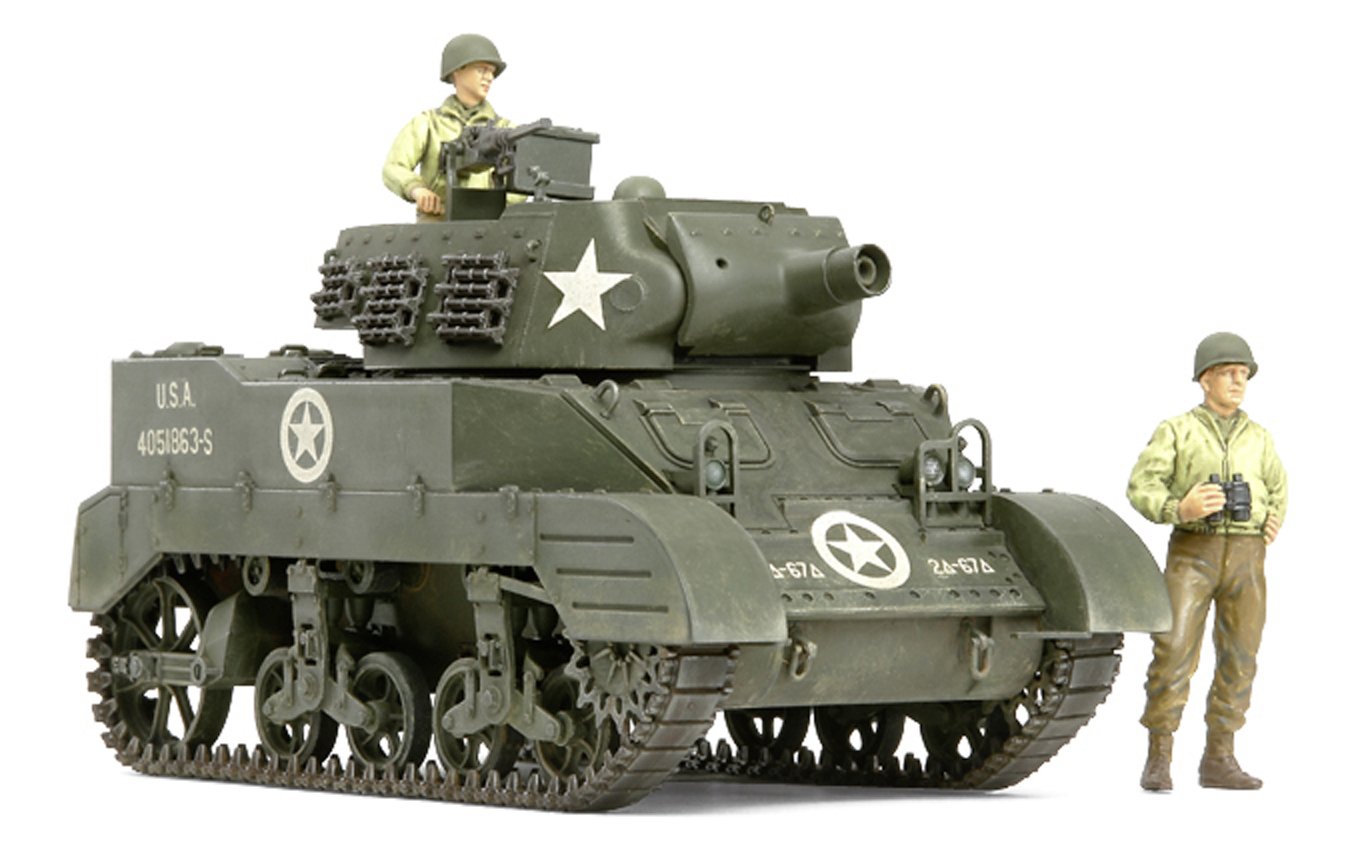 tamiya-300035312-us-m8-haubitze-1-35-bausatz-mit-figuren image 1