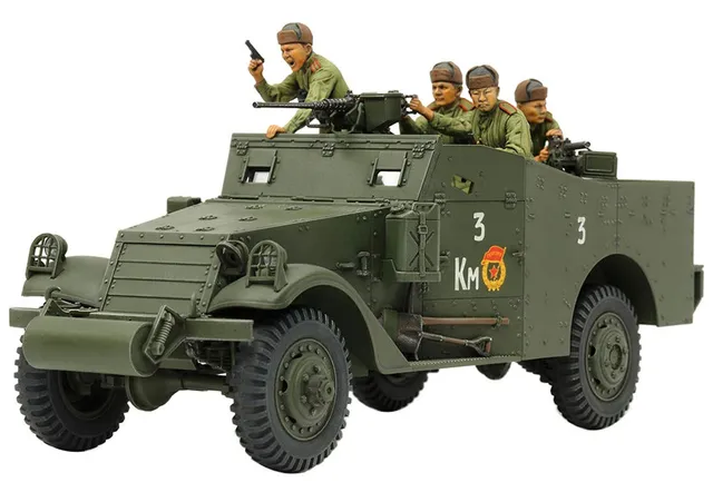 tamiya-35363-us-m3a1-scout-car-1-35-plastikbausatz-unlackiert image 1