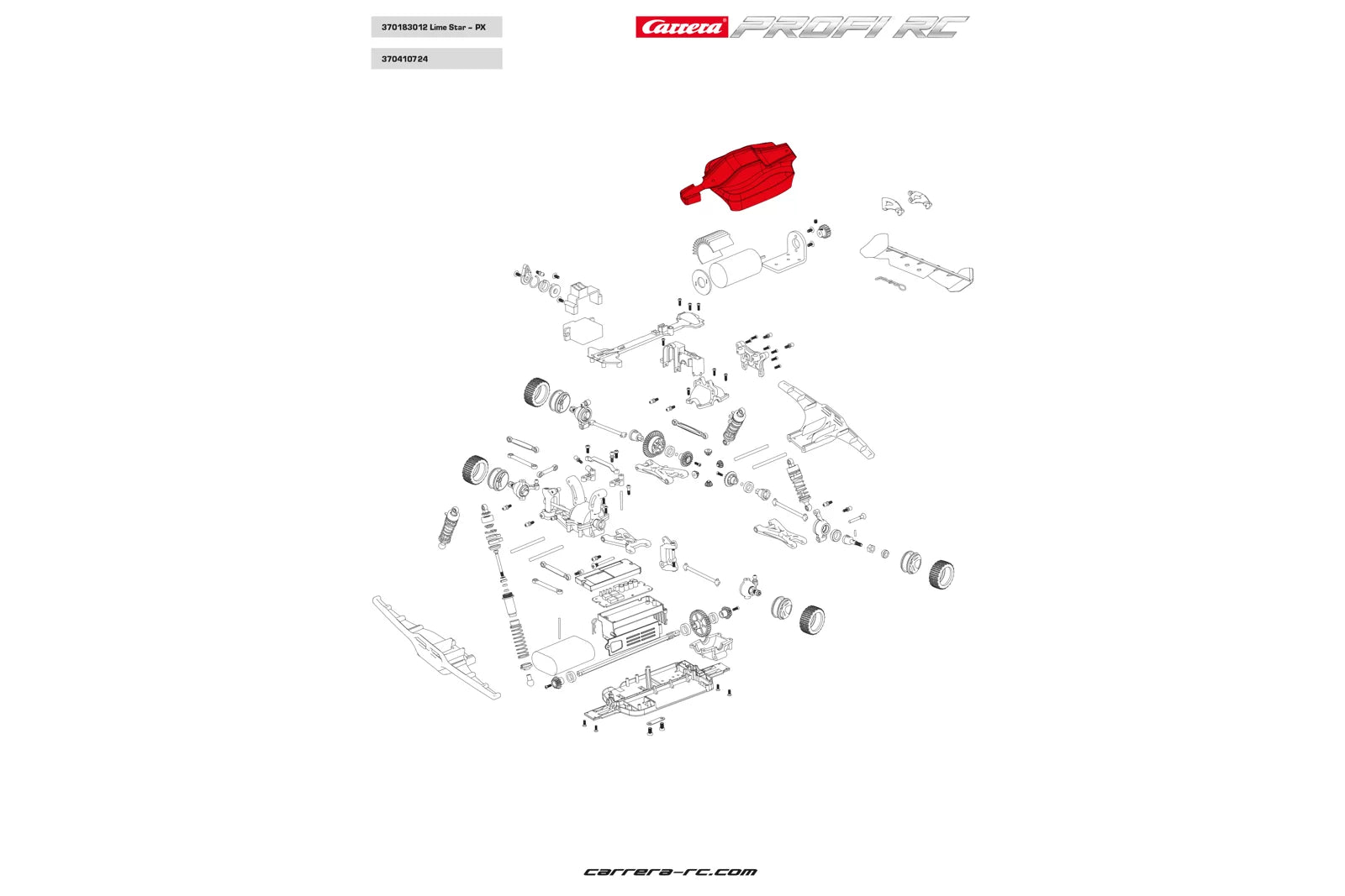carrera-profi-rc-profi-body-lime-star-karosserie-ersatzteil image 2