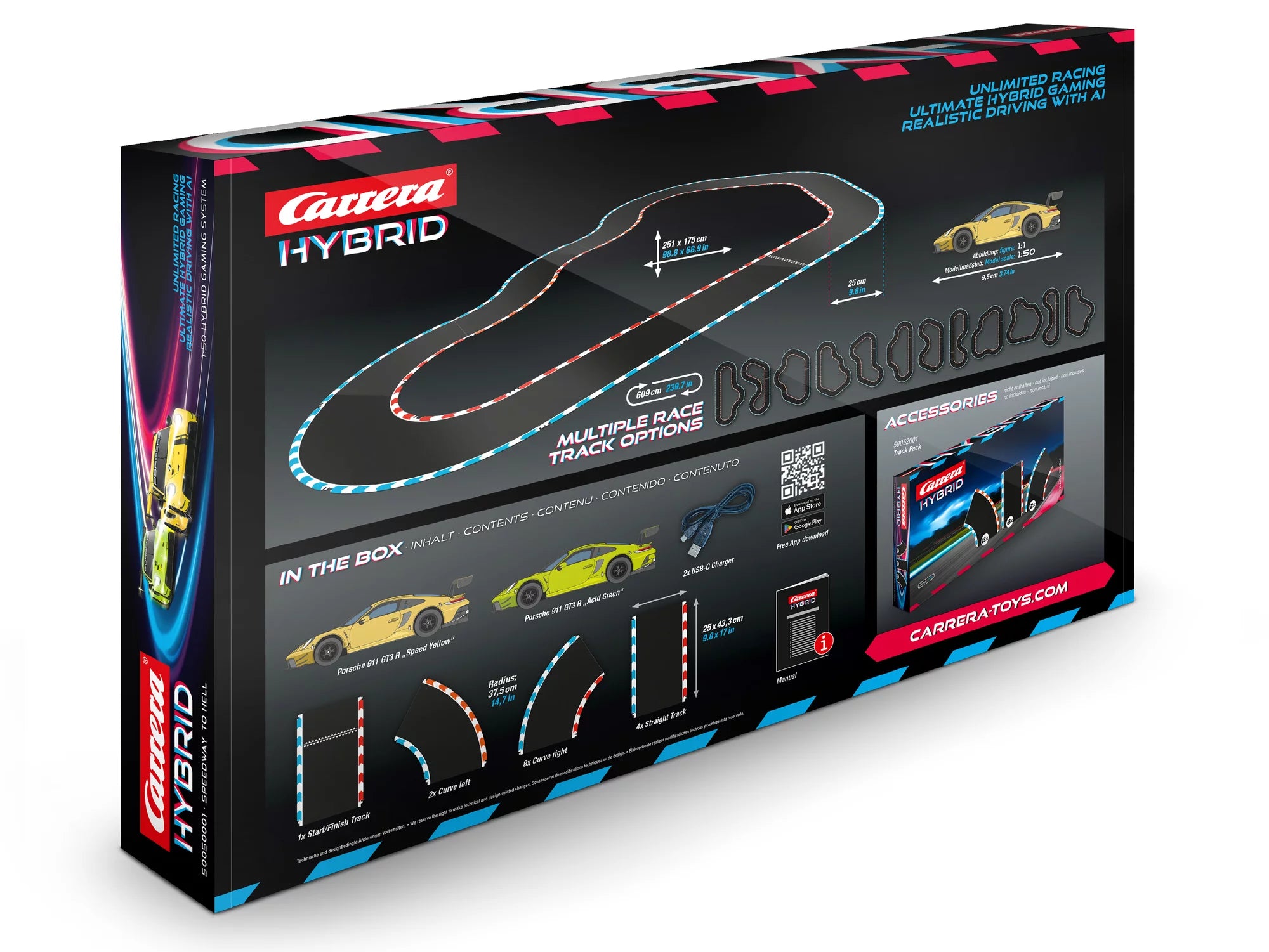 carrera-hybrid-speedway-to-hell-porsche-911-gt3-r-rennbahn-set image 2