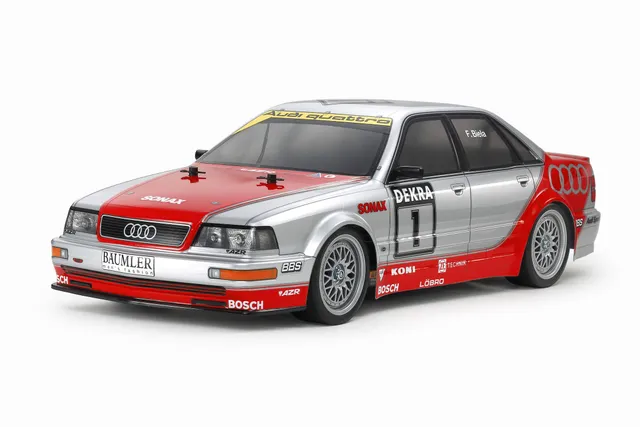 tamiya-audi-v8-1992-tt-02-rc-auto-bausatz-1-10-unlackiert image 1