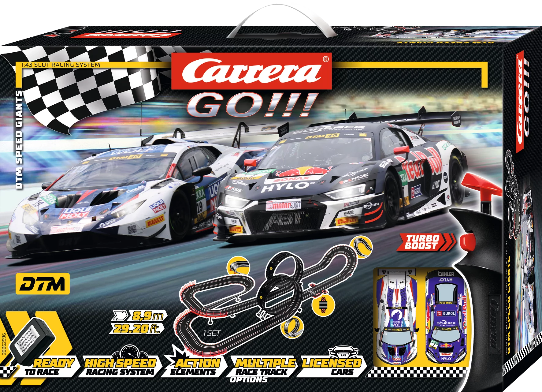 carrera-go-dtm-speed-giants-rennbahn-set-1-43-8-9-m-looping image 1