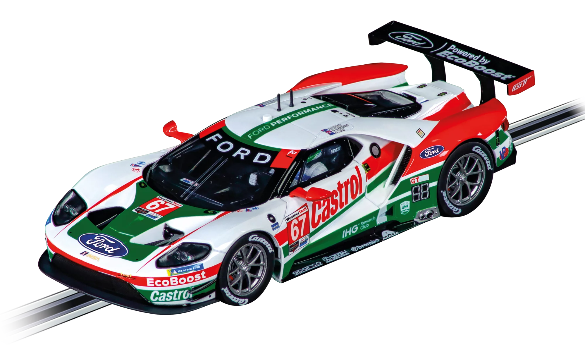 carrera-digital-132-ford-gt-slotcar-race-car-no-67 image 1