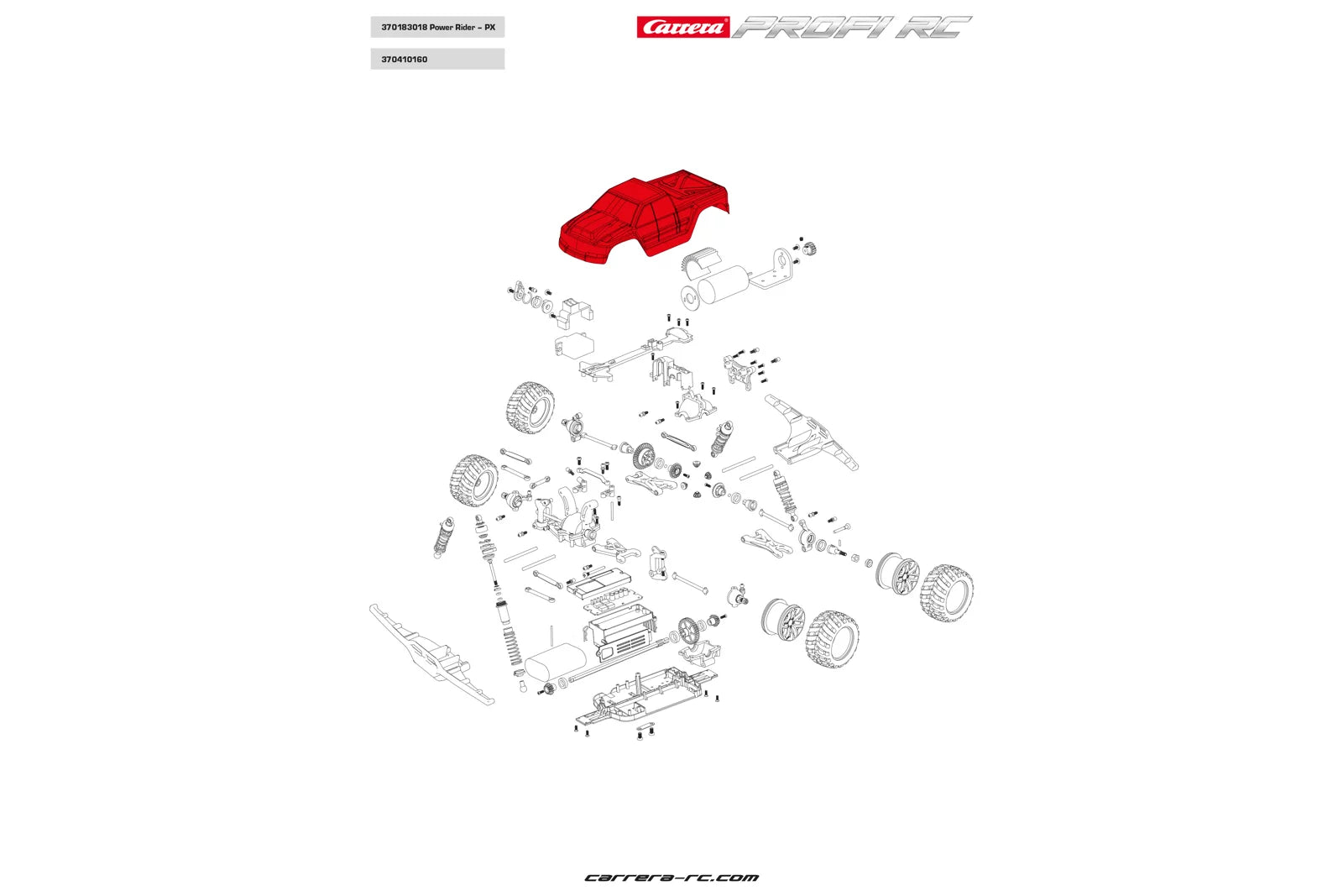 carrera-profi-rc-power-rider-83004-karosserie-ersatzteil image 2