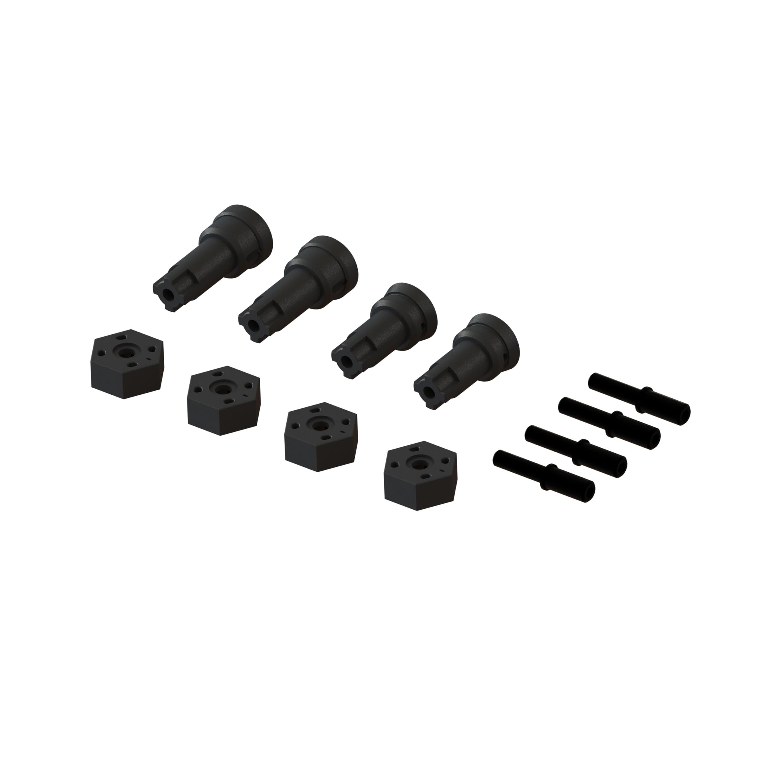 arrma-grom-ara311229-achse-und-hub-set-b image 1