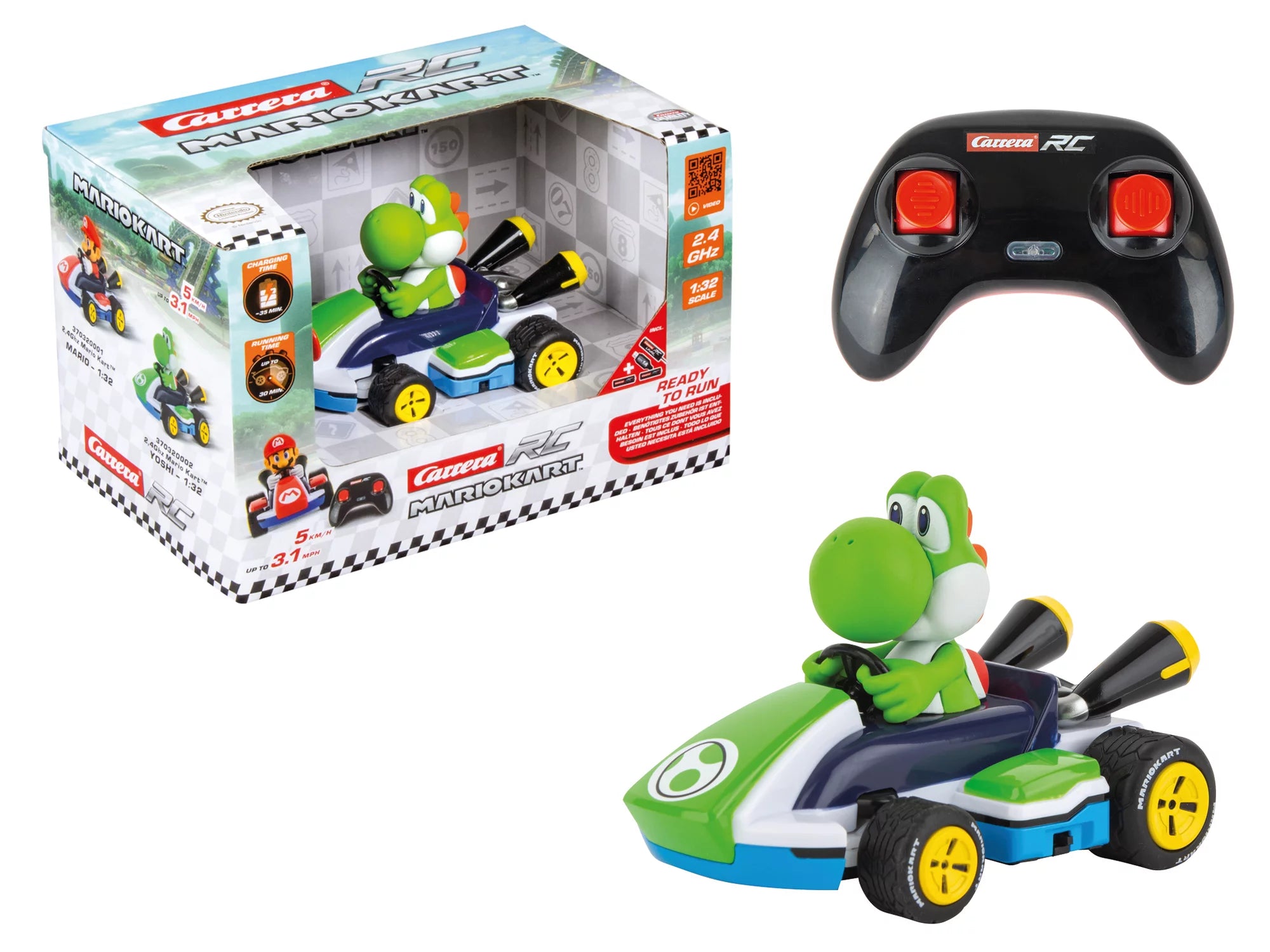 carrera-mario-kart-rc-yoshi-race-kart-1-32-ferngesteuert image 3
