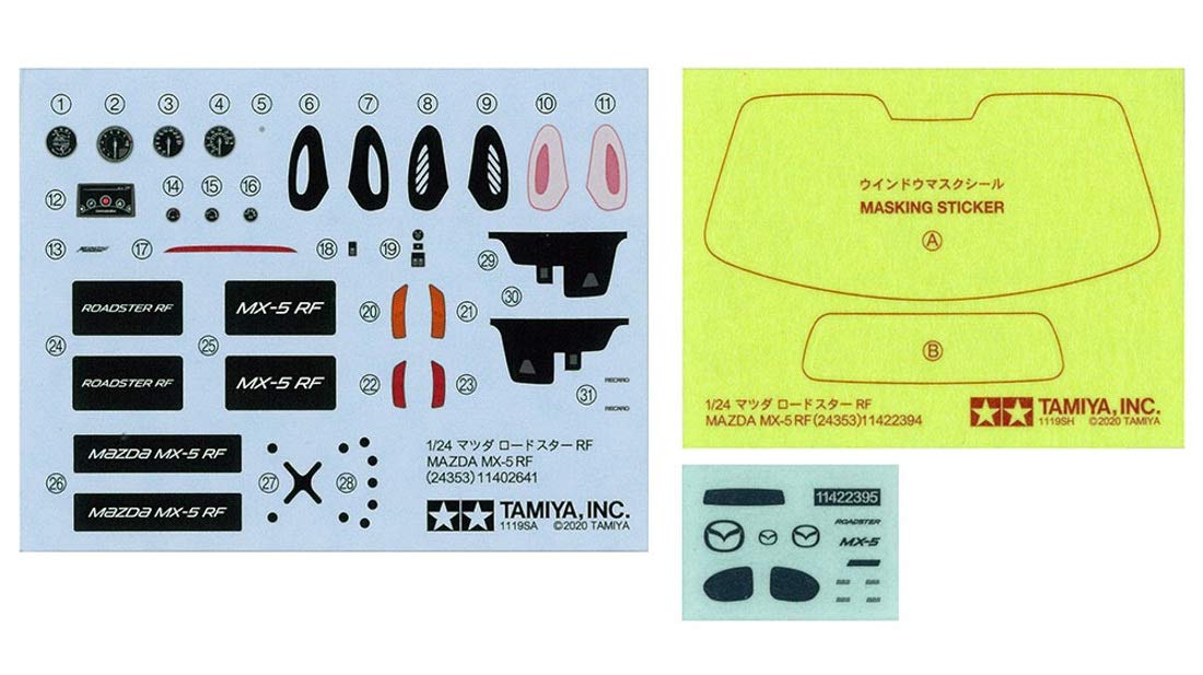 tamiya-static-models-mazda-mx-5-rf-modellbausatz-1-24-wei image 8