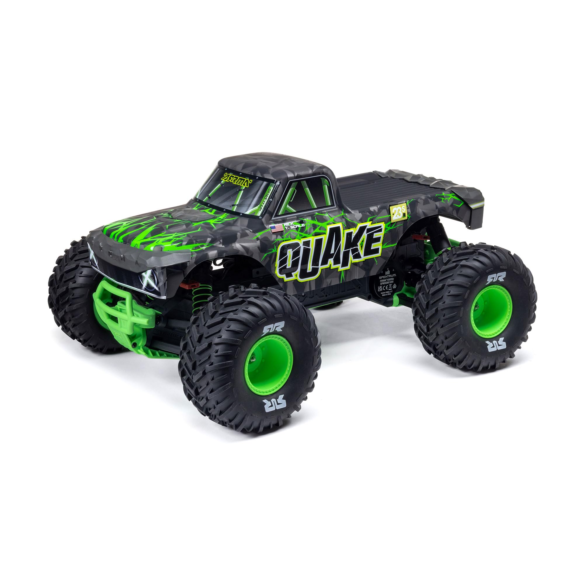 arrma-quake-223s-dsc-monster-truck-1-10-rtr-brushless-gr-n image 1