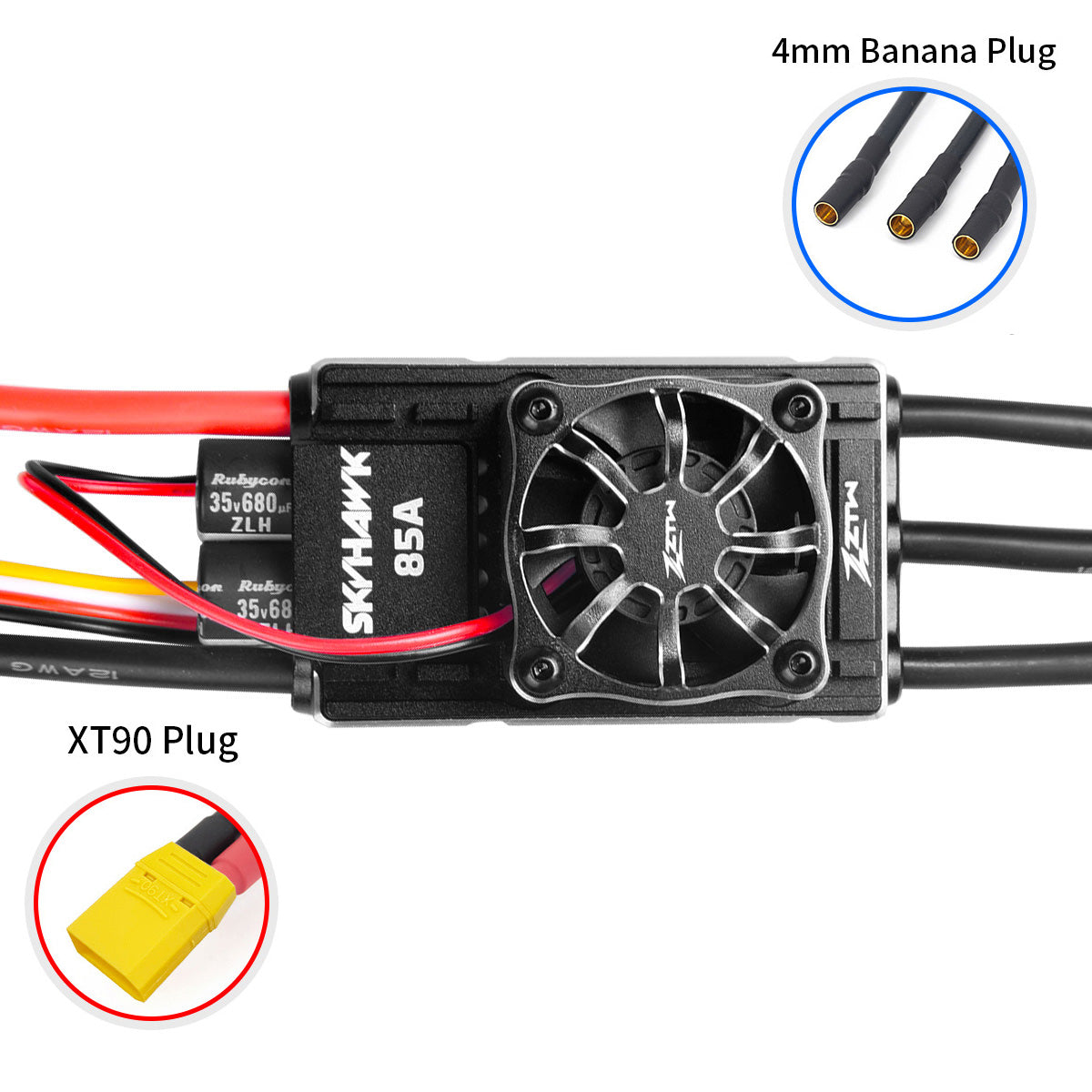 ztw-skyhawk-85a-esc-brushless-regler-3-6s-sbec-mit-xt90 image 7