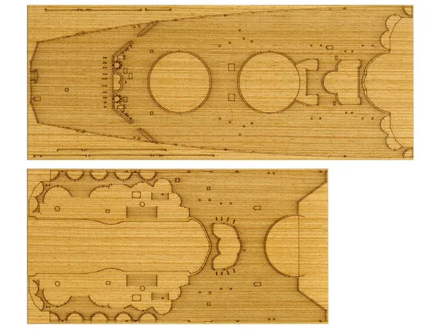 tamiya-12645-yamato-holz-deck-dekor-1-350-schiffsmodell-zubeh-r image 1