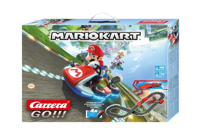 carrera-go-mario-kart-rennbahn-set-4-3-m-mit-sprungschanze image 1