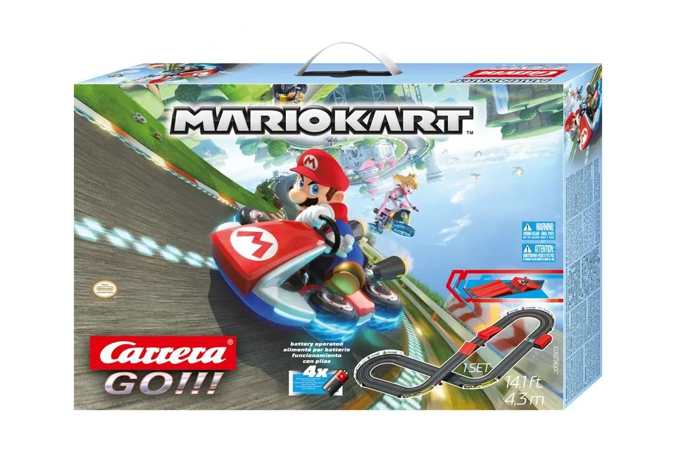 carrera-go-mario-kart-rennbahn-set-4-3-m-mit-sprungschanze image 1