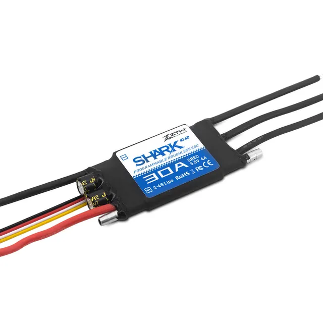 ztw-shark-g2-30a-bootsregler-2-4s-wasserdicht-ohne-stecker image 1