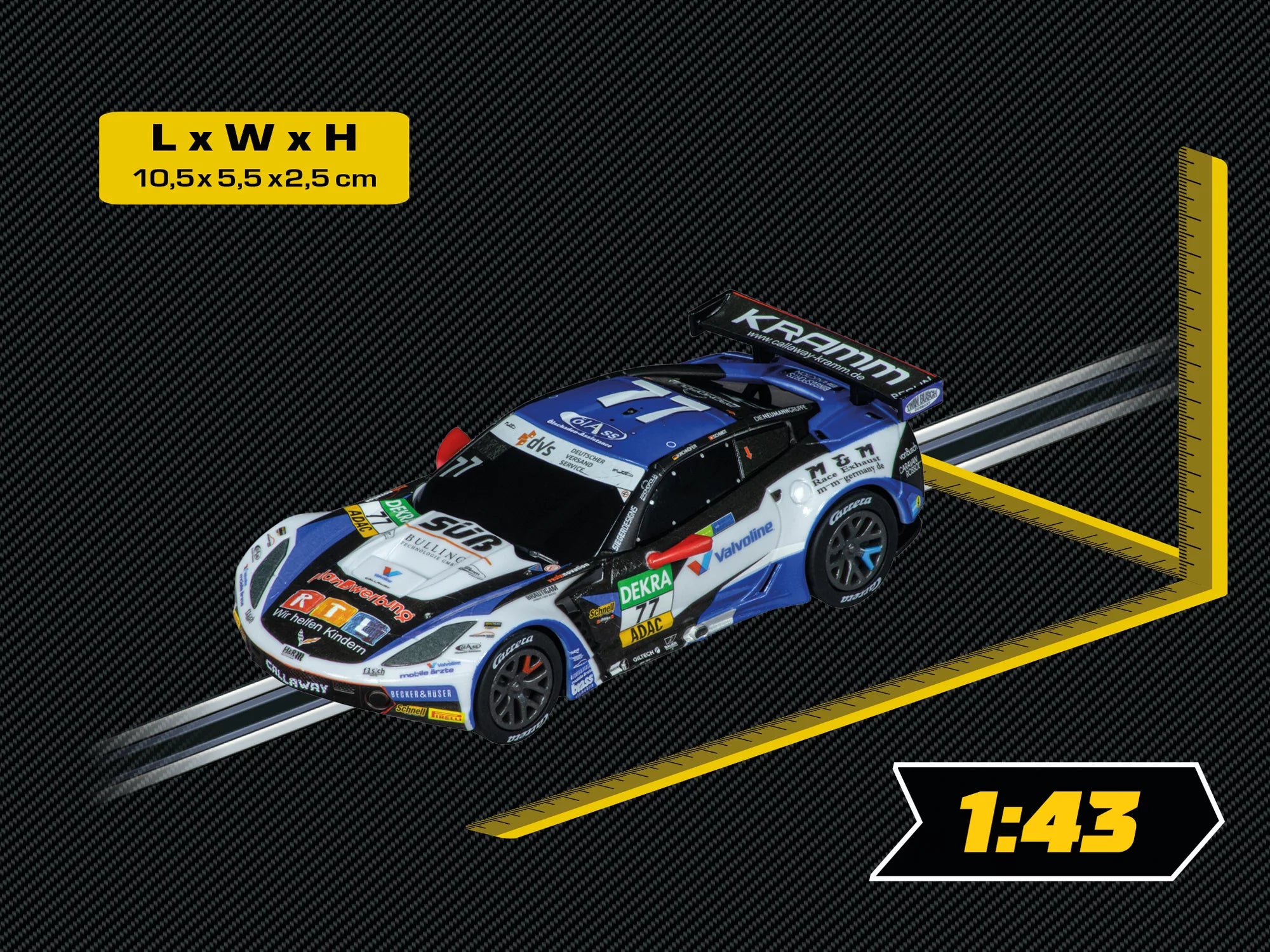 carrera-go-chevrolet-corvette-c7-r-no-77-slotcar-1-43 image 2