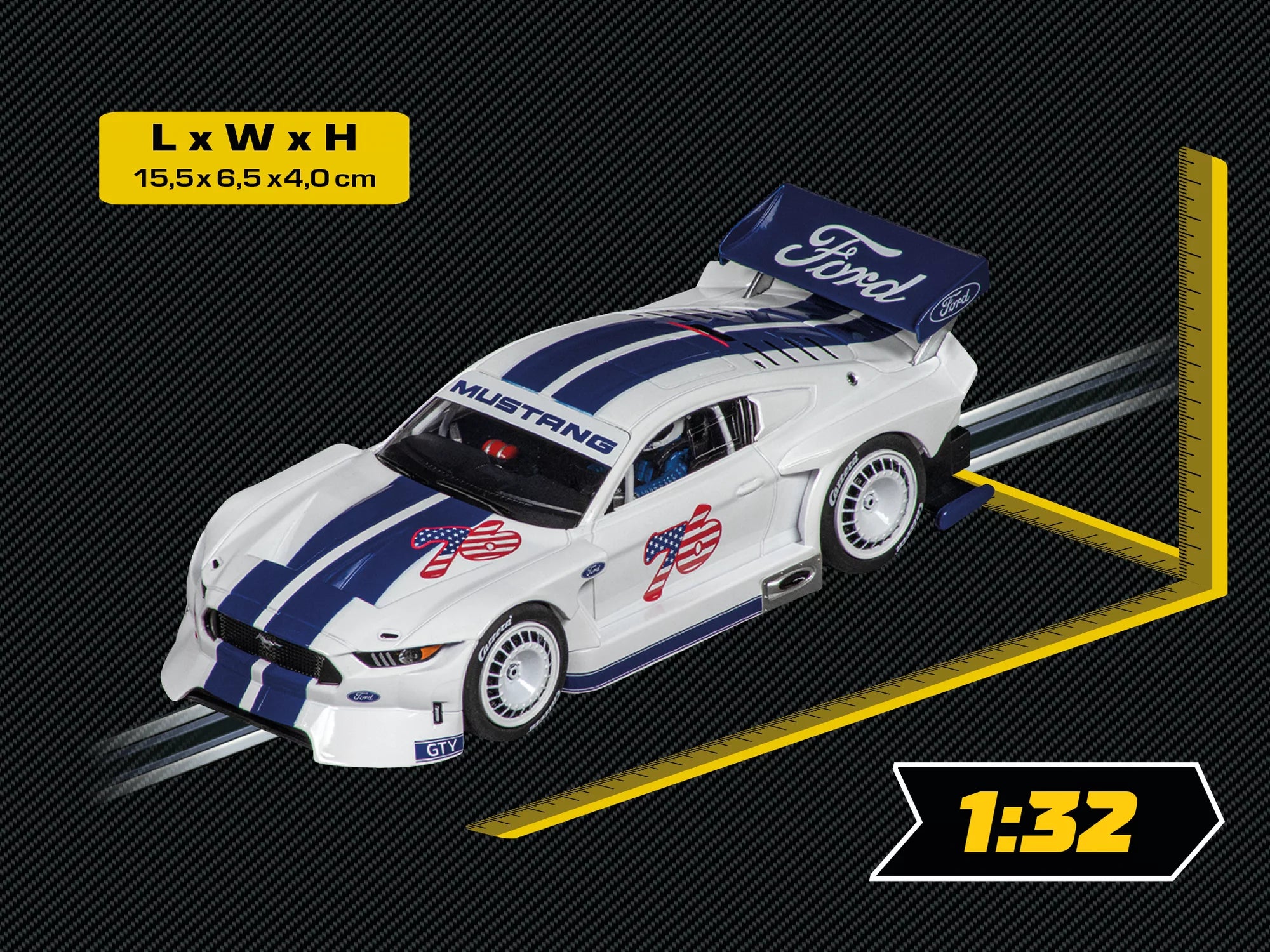 carrera-rc-digital-132-ford-mustang-gty-slotcar-no-76-1-32 image 2