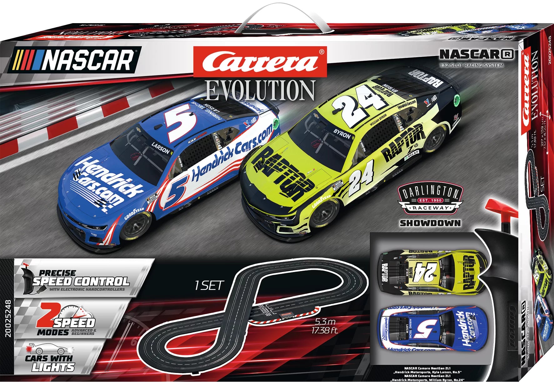 carrera-evolution-nascar-darlington-showdown-rennbahn-set-uk-stecker image 1