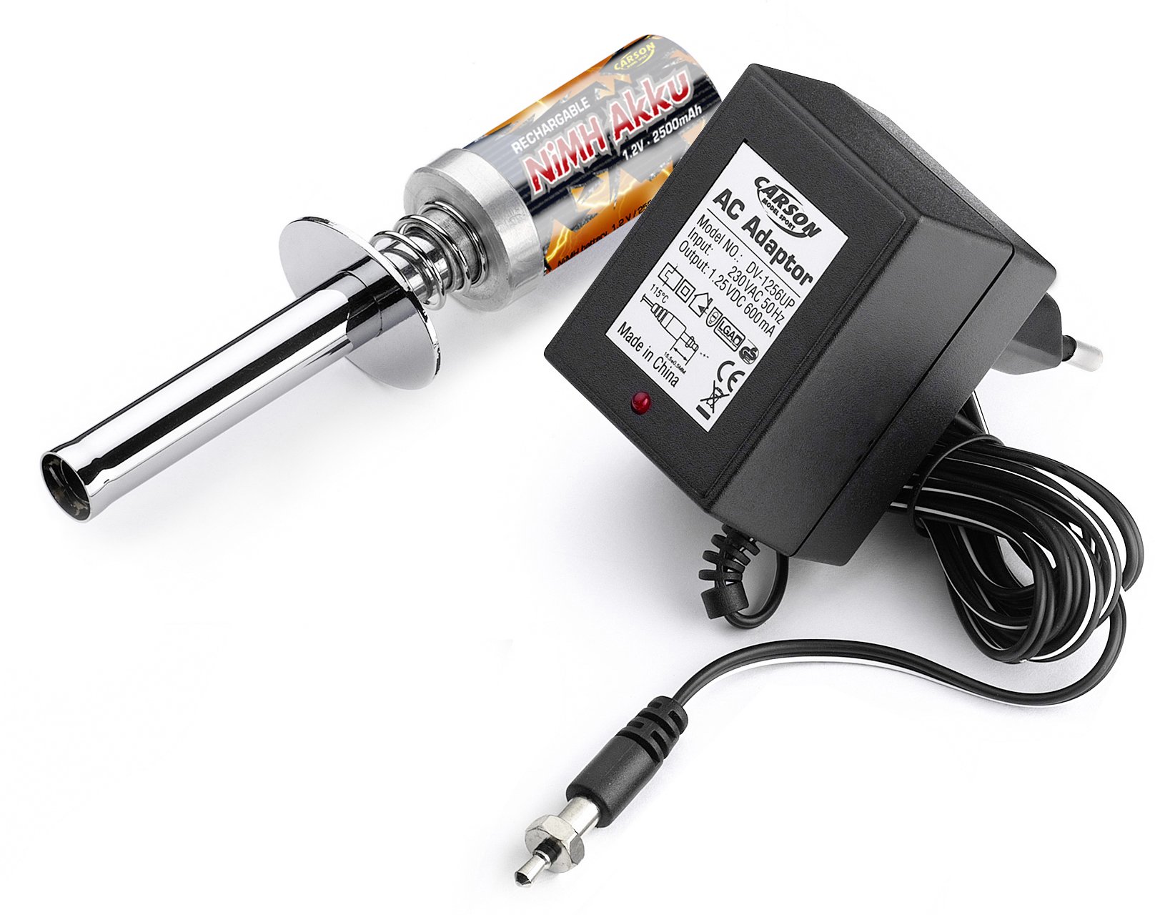 carson-rc-akkus-500905061-gl-hkerzenstecker-set-nimh-2500-mah image 1