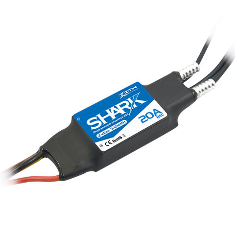 ztw-shark-20a-fahrtregler-2-4s-bec-boot-wasserdicht image 1