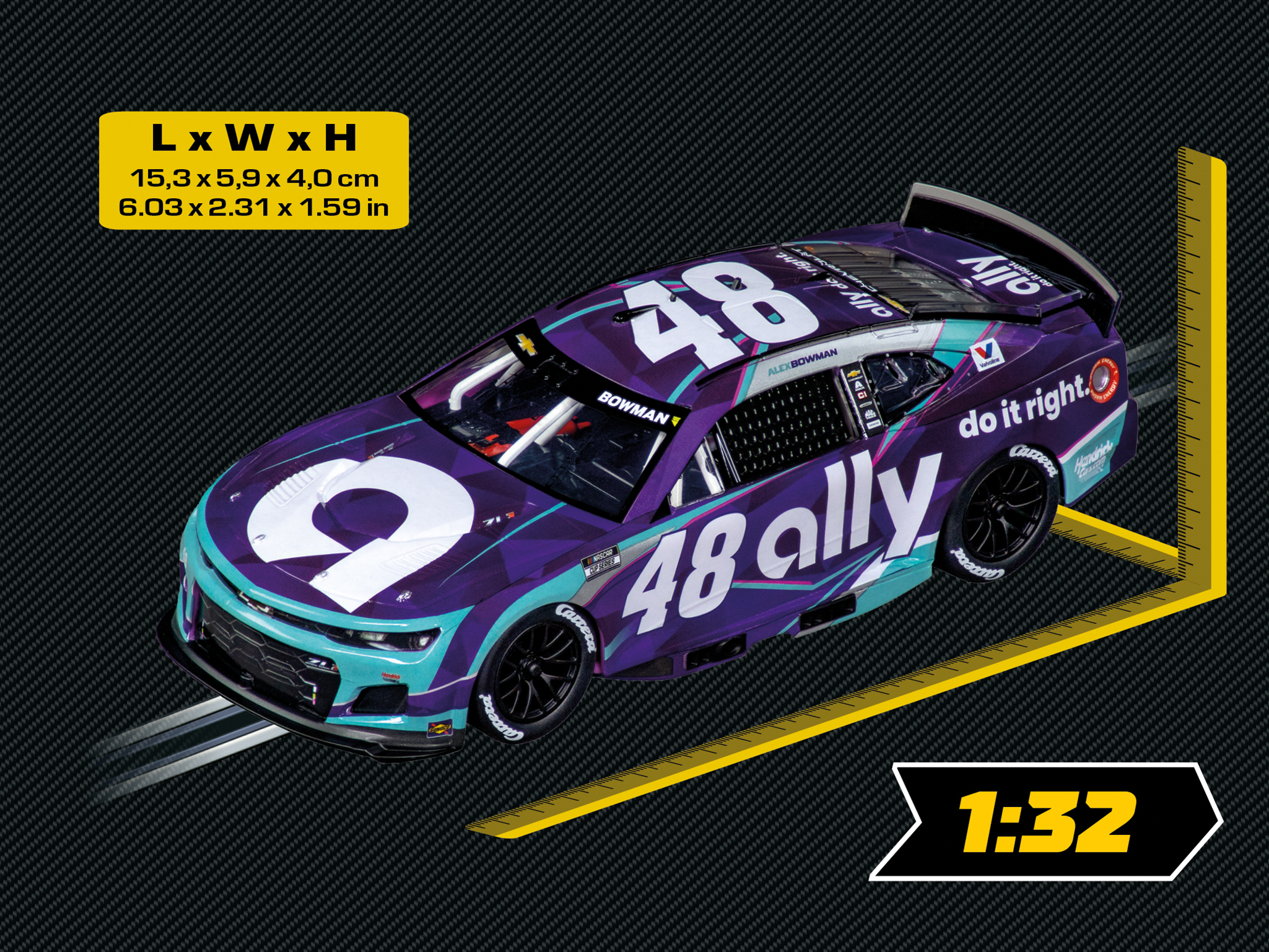 carrera-digital-132-nascar-camaro-zl1-bowman-no-48-slotcar image 3
