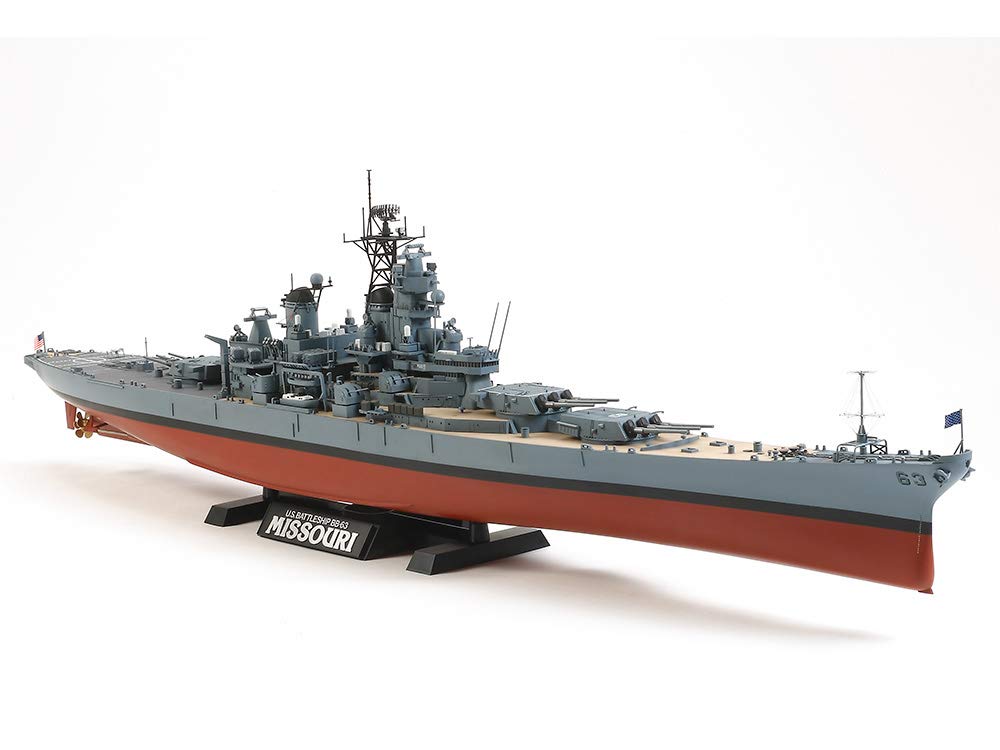 tamiya-300078029-1-350-uss-missouri-bb-63-schlachtschiff-bausatz image 1