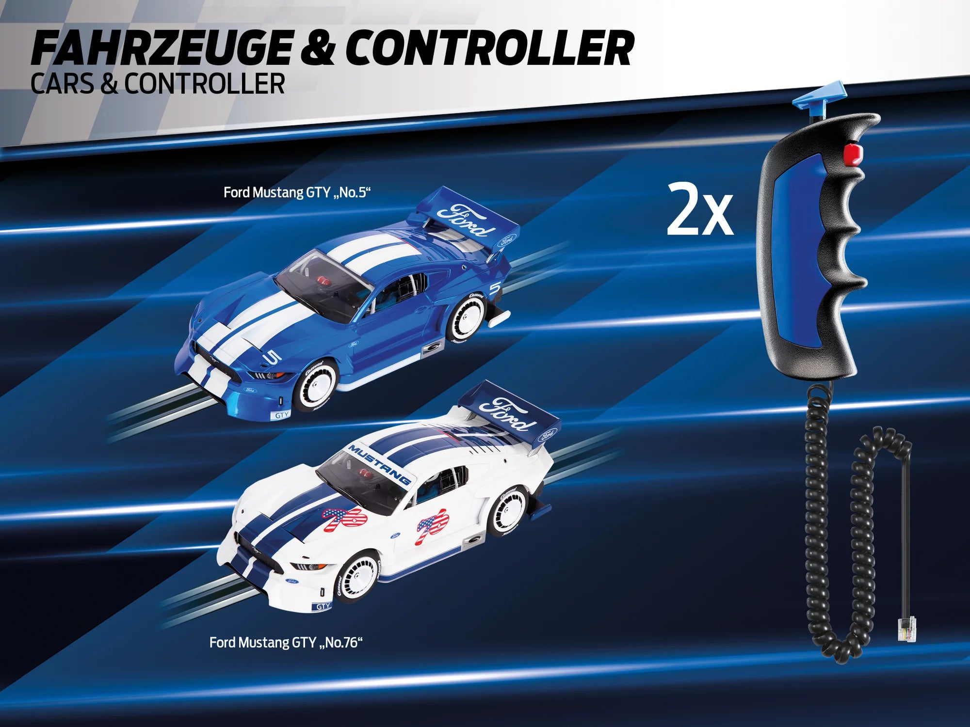 carrera-digital-132-starter-set-mustang-slotbahn-5-7-m image 7