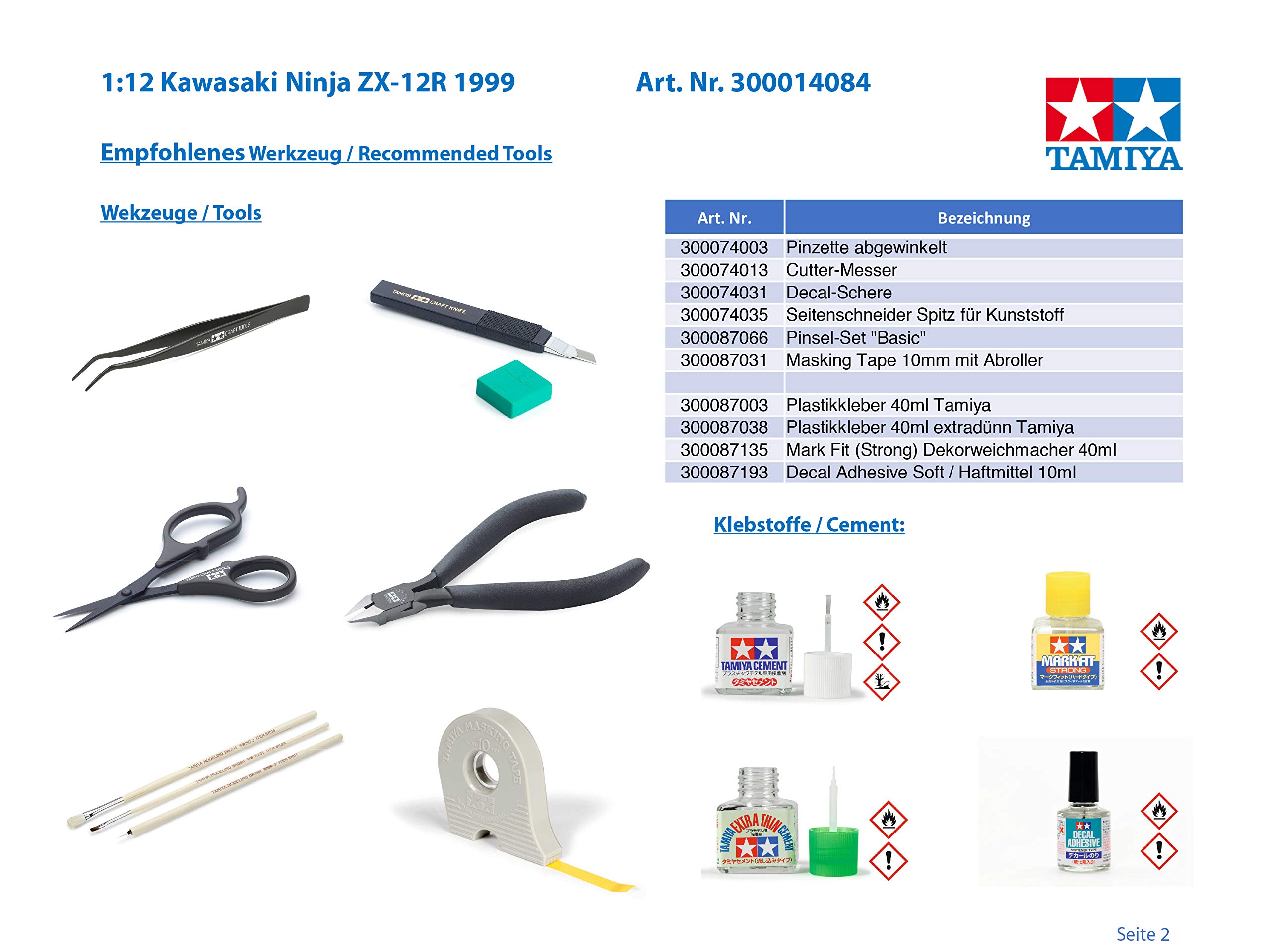 tamiya-static-models-kawasaki-ninja-zx-12r-1-12-bausatz image 3