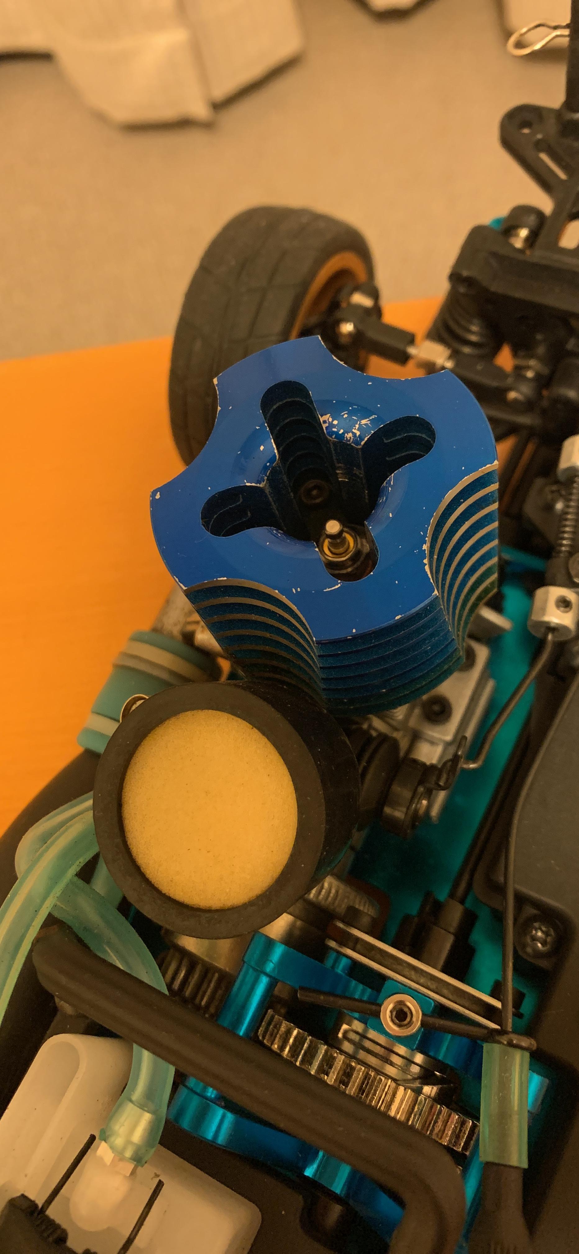 Motor sprang an