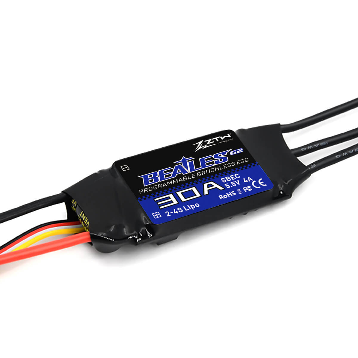 ztw-beatles-g2-30a-regler-2-4s-sbec-flugzeug-ohne-stecker image 1