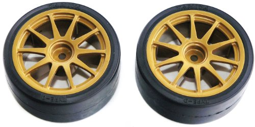 tamiya-300051219-driftreifen-typ-d-26mm-gold-2-st-ck-mit-felgen image 2