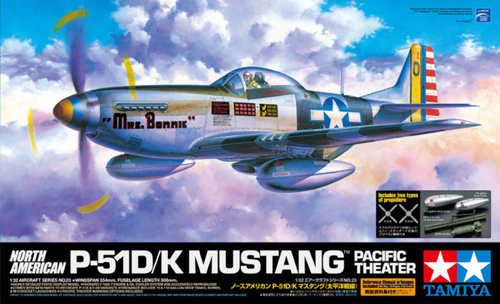 tamiya-p-51d-k-mustang-pacific-flugzeugbausatz-1-32 image 7
