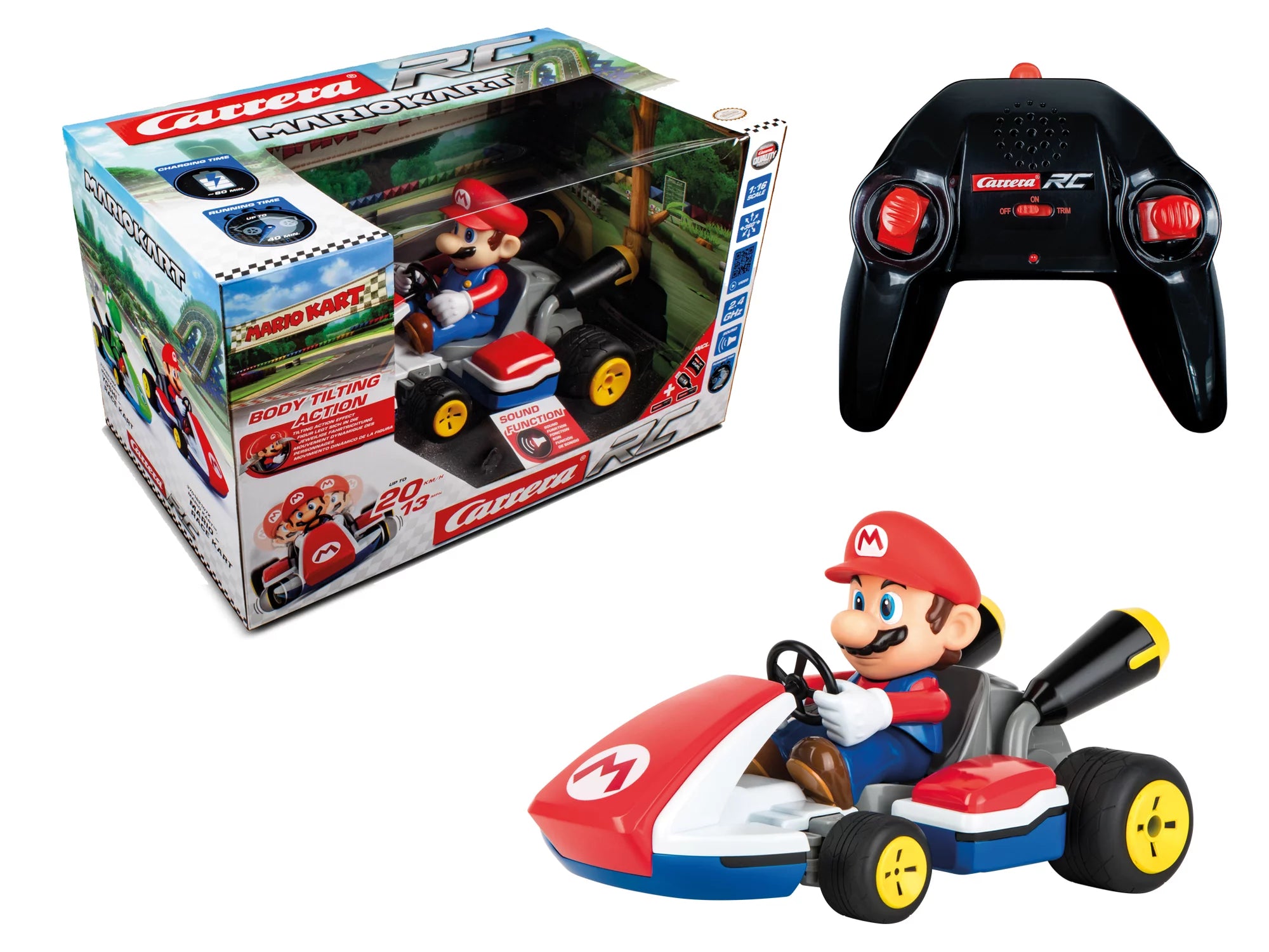carrera-mario-kart-mario-race-kart-rc-auto-mit-sound-2-4-ghz image 2