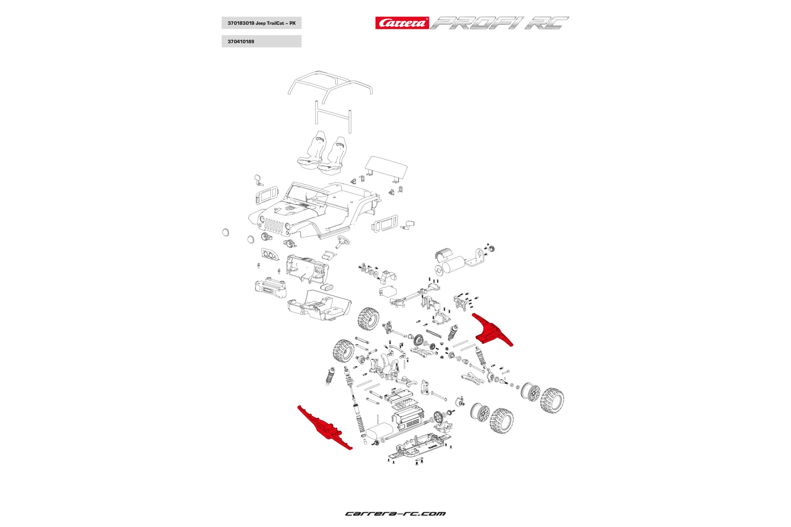 carrera-profi-rc-bumper-vorne-hinten-rc-auto-ersatzteil image 2