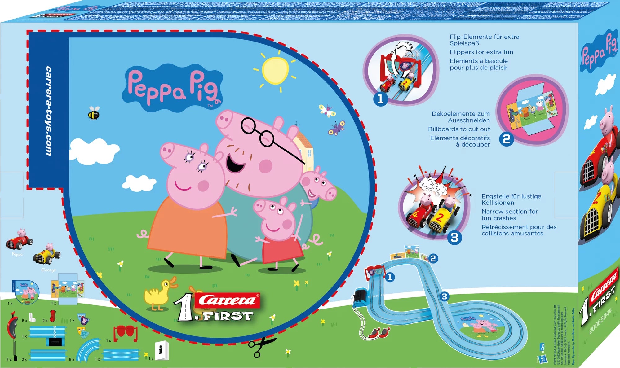 carrera-first-peppa-pig-soapbox-race-rennbahn-set-2-9-m image 2