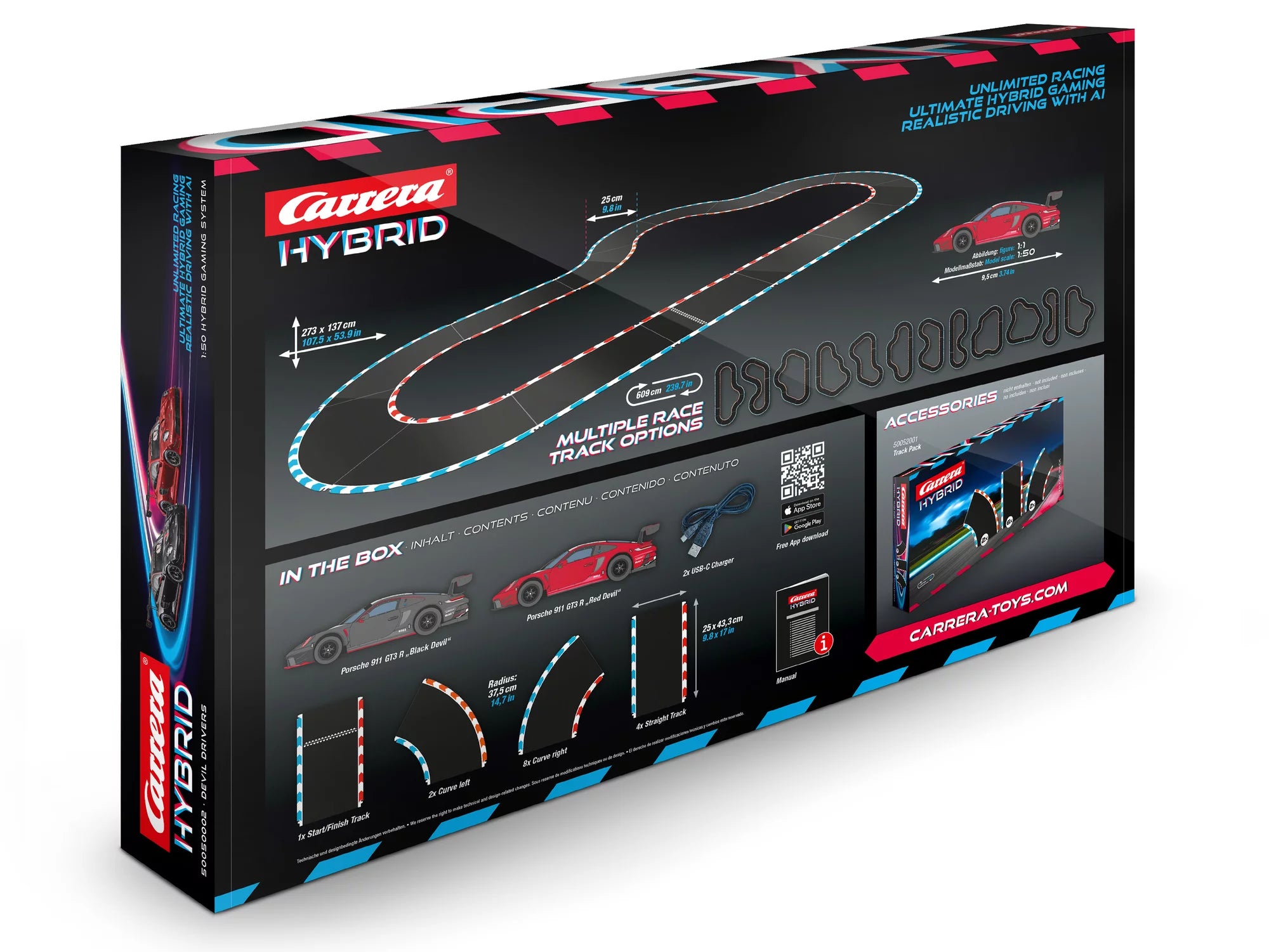 carrera-hybrid-devil-drivers-rennbahn-set-1-50-porsche image 2