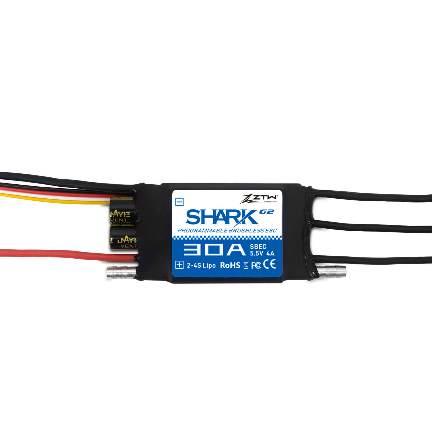 ztw-shark-g2-30a-bootsregler-2-4s-wasserdicht-ohne-stecker image 4
