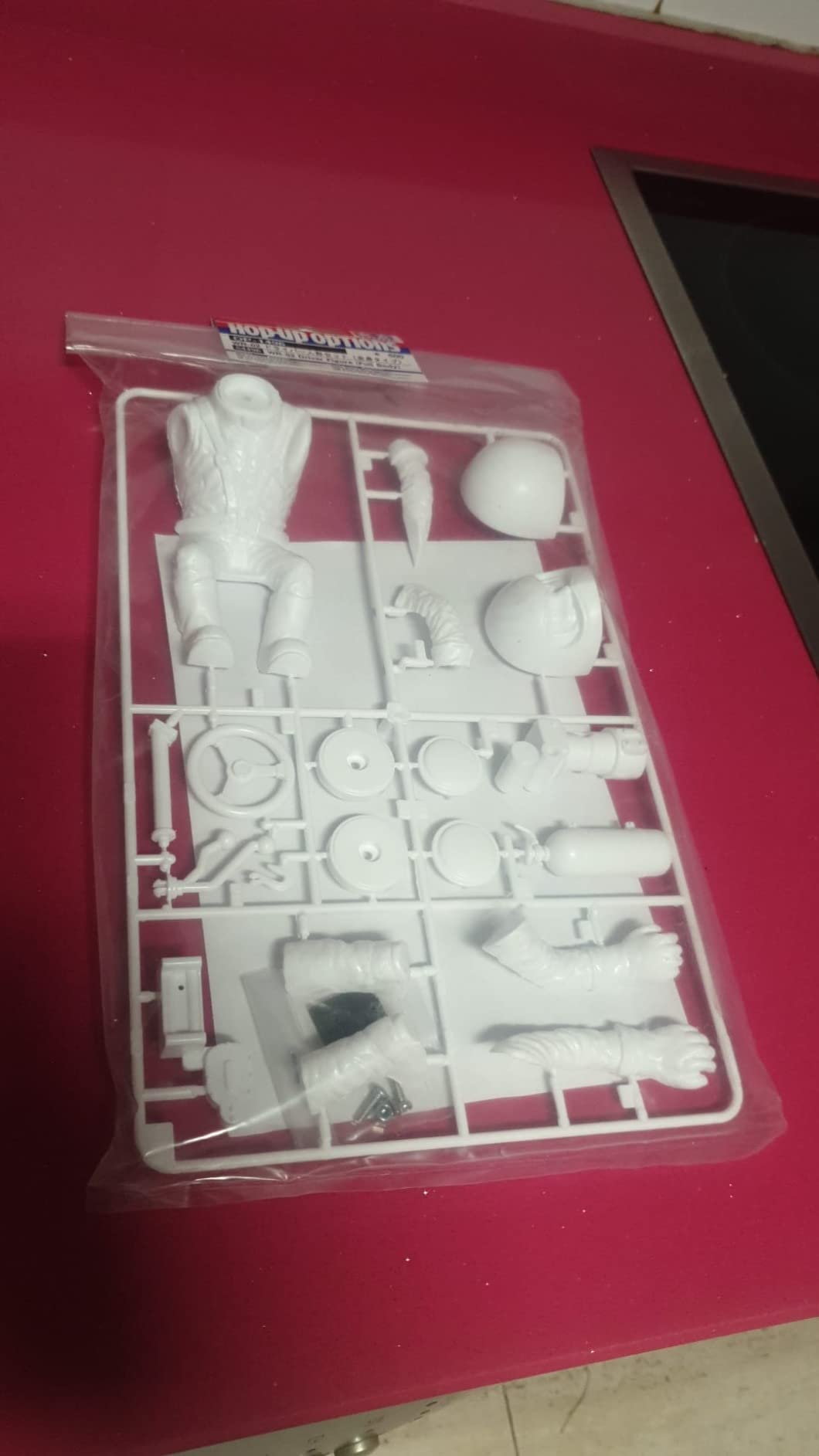 Weißes Plastik