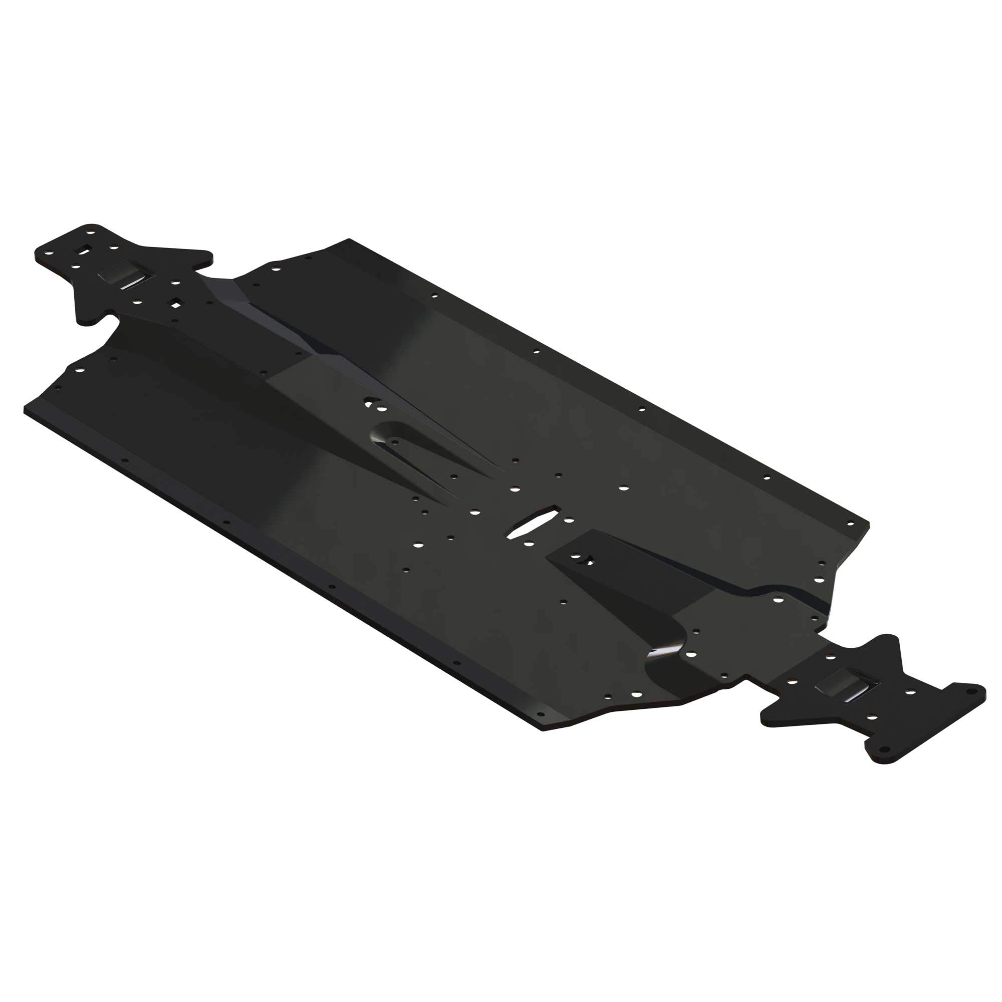 arrma-kraton-aluminium-chassisplatte-schwarz-ersatzteil image 1