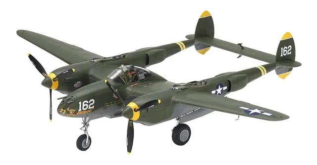 tamiya-static-models-1-48-p-38h-lightning-modellbausatz-unlackiert image 1