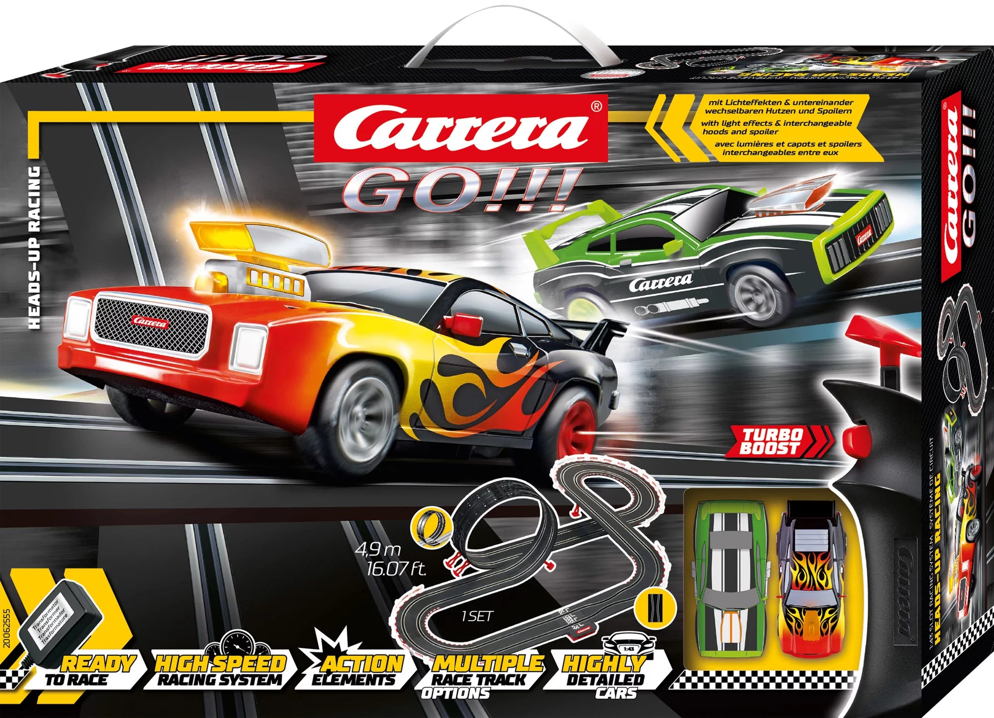 carrera-digital-132-heads-up-racing-slotcar-set-go-4-9m-looping image 1