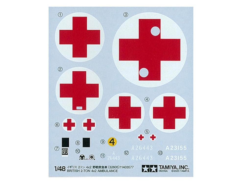 tamiya-static-models-32605-krankenwagen-1-48-bausatz image 7
