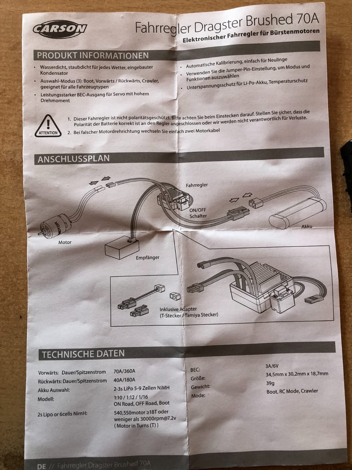 Motor reicht